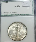 1941 Walking Liberty Half Dollar   Choice Uncirculated Coin