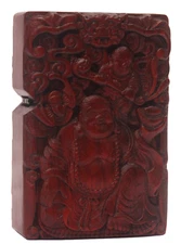 Natural Rosewood Maitreya Buddha Lighter Box For Zippo Insert Kit(Case Only)