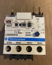 Telemecanique Square D LR2K0316 Thermal Overload Relay 5A 690V AC Schneider