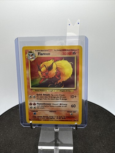 Pokémon TCG Flareon Jungle 3/64 Holo Rare WOTC Vintage NO SYMBOL ERROR - Picture 22 of 22