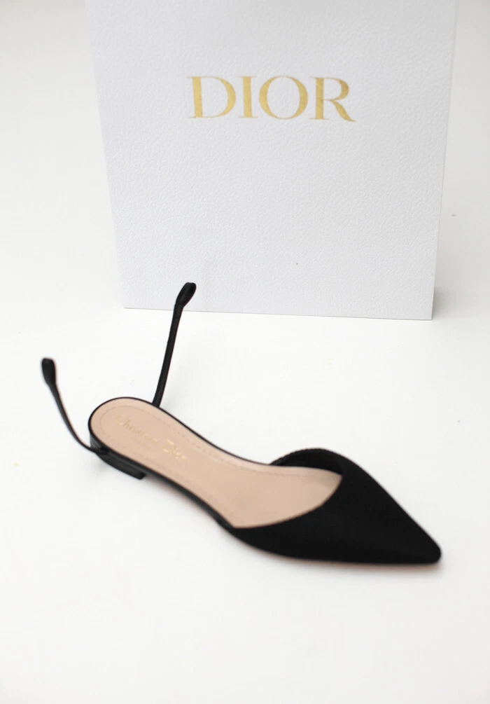 Sandales plates Christian Dior J Adior écharpe chaussures ballerines UNE SEULE/CHAUSSURE DROITE