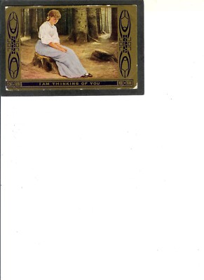 ROMANCE ANTIQUE ''I Am Thinking of You'' 11-17-1909 Alone in the Woods