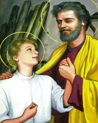 Catholic print picture- ST. JOSEPH V  -   8'' x 10'' ready to be framed