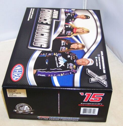 1:24 2015 ACTION NHRA CHEVY FUNNY CAR TRAXXAS PINK JFR COURTNEY FORCE 1/709 #143 - Picture 7 of 8