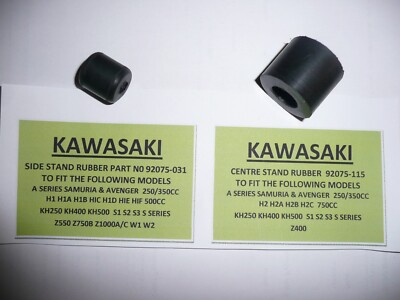 KAWASAKI 70ER JAHRE S1/A/B/C MODELLE 3 ZYLINDER MODEL'S SIDE & CENTER STAND GUMMI