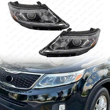For 2014 2015 Kia Sorento EX SX Halogen LED DRL Projector Headlights Left Right