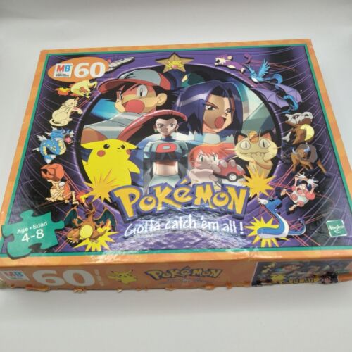 Puzzle Pokémon Vintage Milton Bradley Hasbro 60 pièces 1999 à collectionner - Photo 1 sur 3