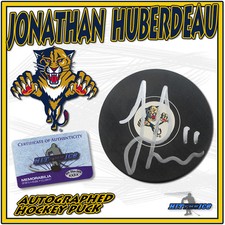 JONATHAN BUBERDEAU Signed FLORIDA PANTHERS PUCK - w/COA #2