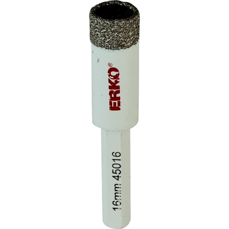Trépan diamant 8mm ERKO foret carrelage céramique marbre à sec 45008