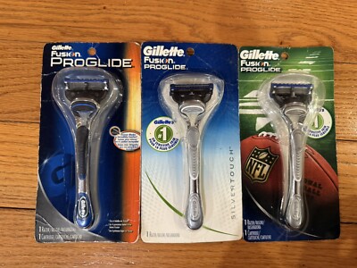 gillette Fusion Proglide 3 Razor With 3 Cartridges New Sealed