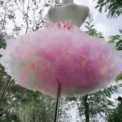 Women Tulle Petticoat Crinoline Underskirt Rockabilly Swing Tutu Skirt