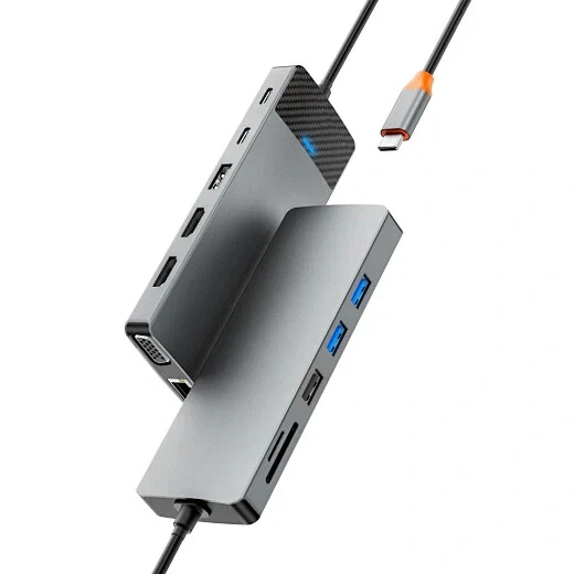 WiWU Linker 12 in 1 Type C hub USB C Docking Station for Macbook 12 in 1 - Image 4 of 4