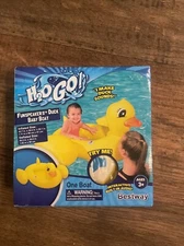H2OGO Funspeakers DUCK Baby Boat W/ Duck Sounds Yellow Inflated 43.7”x38.6”x20.1
