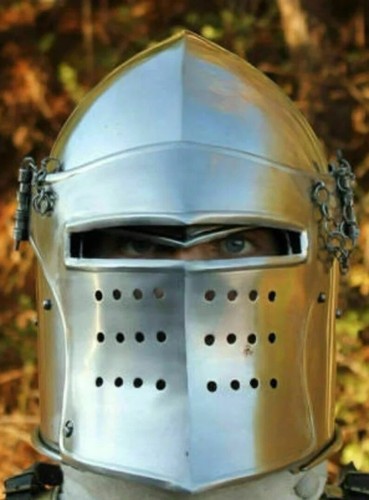 Medieval Barbuta Helmet For Battel Ready Roleplay Cosplay Armor Halloween Gift - Picture 4 of 4