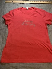 ASHEVILLE AUTO SPA Women's RED  SZ M T-Shirt~Porche, Maserati, Lambo