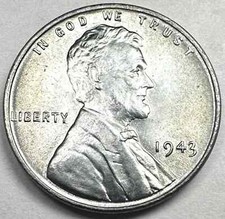 1943 P D S Lincoln Wheat Cent Choice Gem BU 3 Coin Set