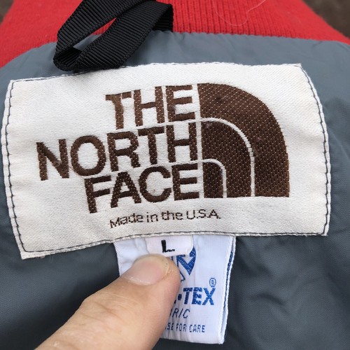 The North Face Vintage Brown Label Red Ski Parka Jacket Removable Hood Men’s L - Picture 8 of 15