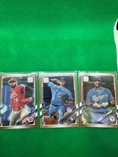 (15) Lot 2021 Topps Series 2 Gold Parallels #/2021 Rookies & Vets