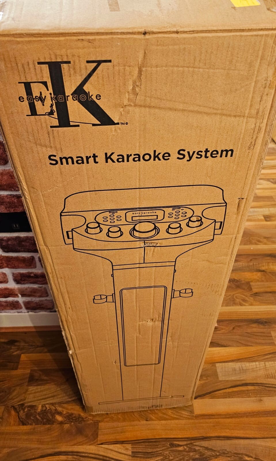 Easy Karaoke EKS828BT Bluetooth Pedestal Karaoke Machine with Light
