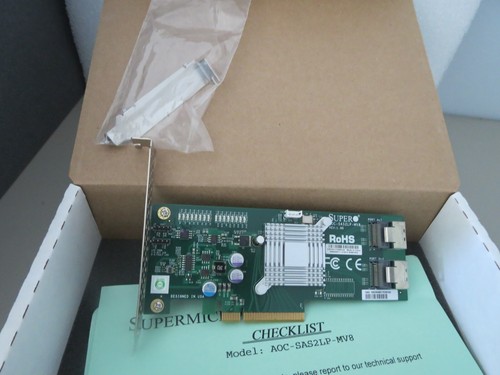 SUPERMICRO AOC-SAS2LP-MV8 Storage Controller card 8-Channel SAS/SATA W/both Bra. - Picture 4 of 6