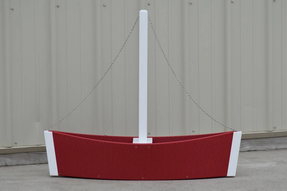 Maceta decorativa de 3 pies para velero de polietileno (plantador de flores para barco) Foto 3 de 4