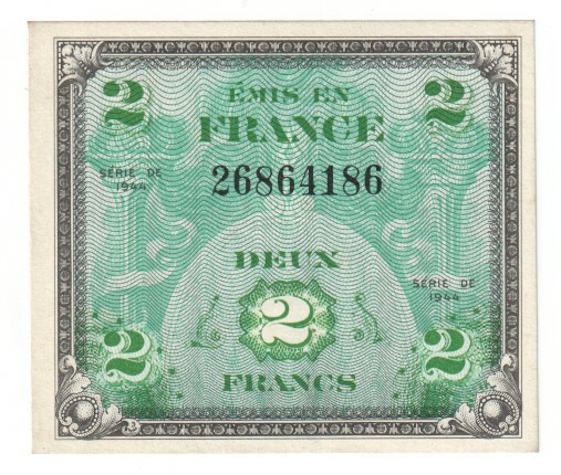 FRANCE - Allied Military Currency 2 Francs (1944) P.114a