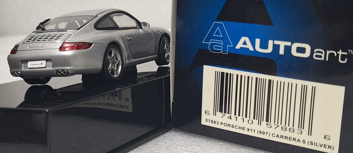 Porsche 911 (997) Carrera S 2005 Silver 1:43 Autoart 57883 Diecast