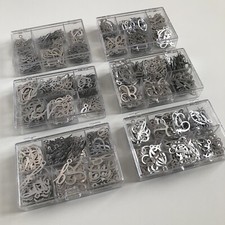6 Boxes MAKING MEMORIES Metal Script Eyelet Letters Numbers Classic Value packs