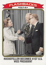 2023 TOPPS HERITAGE (#NF-10) - NEWS FLASHBACKS - NELSON ROCKEFELLER