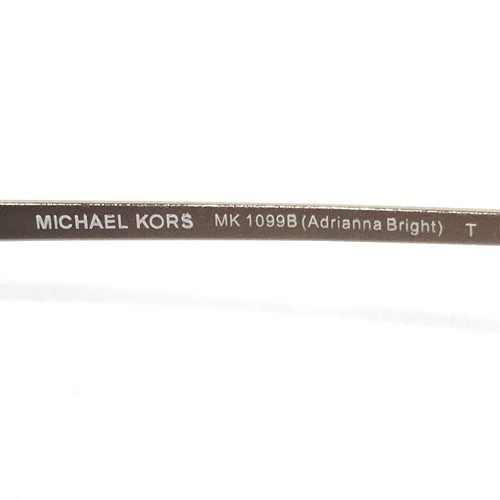 Michael Kors Sunglasses MK1099B Adrianna Bright 390387 Gold Tortoise Gray Lenses - Picture 13 of 14