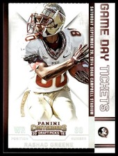 2015 Contenders Draft Picks #37 Rashad Greene Game Day Tickets Florida State NM+