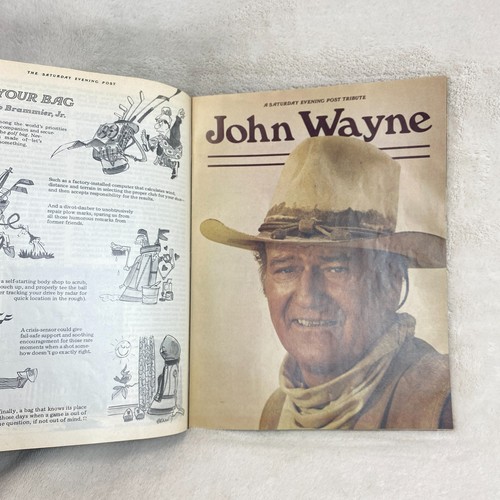 John Wayne Series Saturday Evening Post Magazine August 1979 Tribute Beginning - Picture 5 of 8