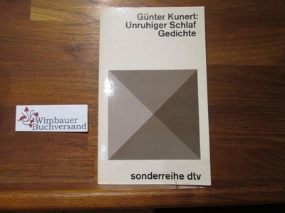 Unruhiger Schlaf : Gedichte. dtv ; 5462 : Sonderreihe Kunert, Günter :