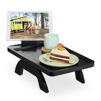 Sofatablett Armlehnentablett Couchtablett Sofabutler Sofalehnenablage Bambus
