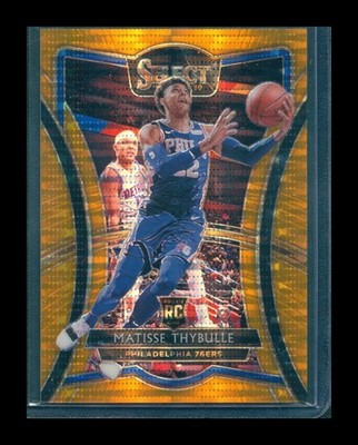 Matisse Thybulle 2019-20 Select Prizms Neon Orange Pulsar #145 RC Book End 13/13