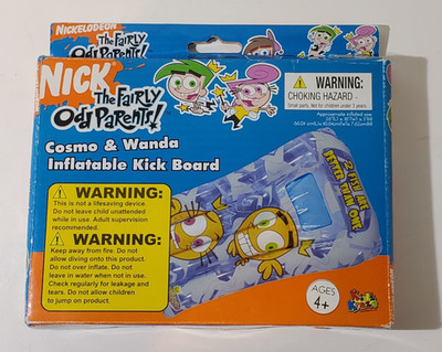 2004 Nickelodeon The Fairly OddParents Cosmo & Wanda Inflatable Kick Board Raft