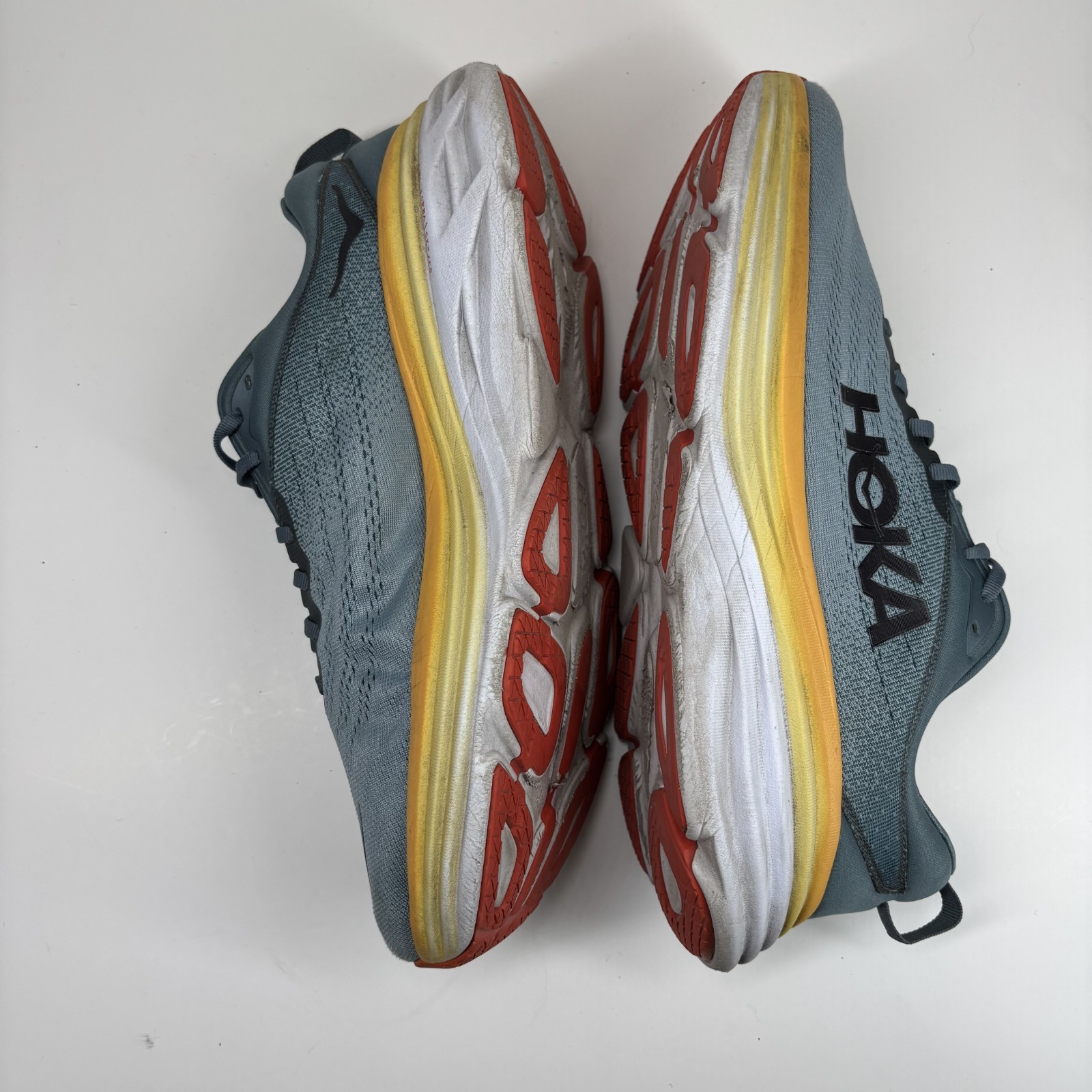 HOKA Bondi 8 Men's US 11.5 2E Goblin Blue/Mountain Spring Wide Road Running Shoe thumbnail 17