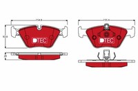 Bremsbelagsatz Scheibenbremse Dtec Cotec Trw GDB1404DTE FüR Bmw E46 E39 5Er 3Er