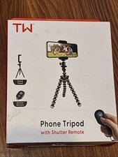 TALK WORKS Flex Adjust Tripod for iPhone, Android, Camera With Shutter Remote