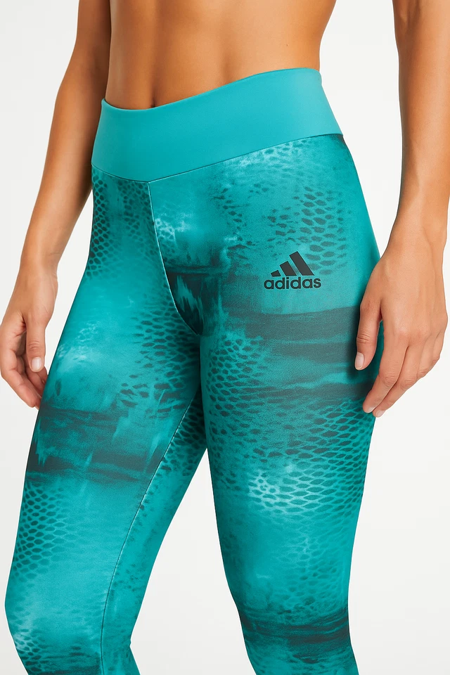 Adidas Women's SEPA Gym Tight Legging / Green / RRP £60 - Image 3 of 4
