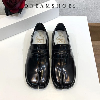 Brand New Slip on Tabi Shoes for Men Women Split Toe Flat Loafers Sneakers Black