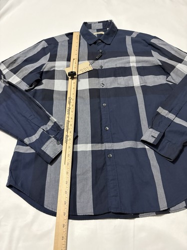 BURBERRY Hemd Kariert Navy XL Neu Mit Etikett - Bild 4 von 17