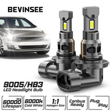 2x 9005 LED Headlight Bulbs For Kia Sportage MKIV QL QLE 2015-2024 High Low Beam