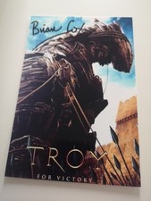Brian Cox autografo originale firmato autografo attore Hollywood Troja 