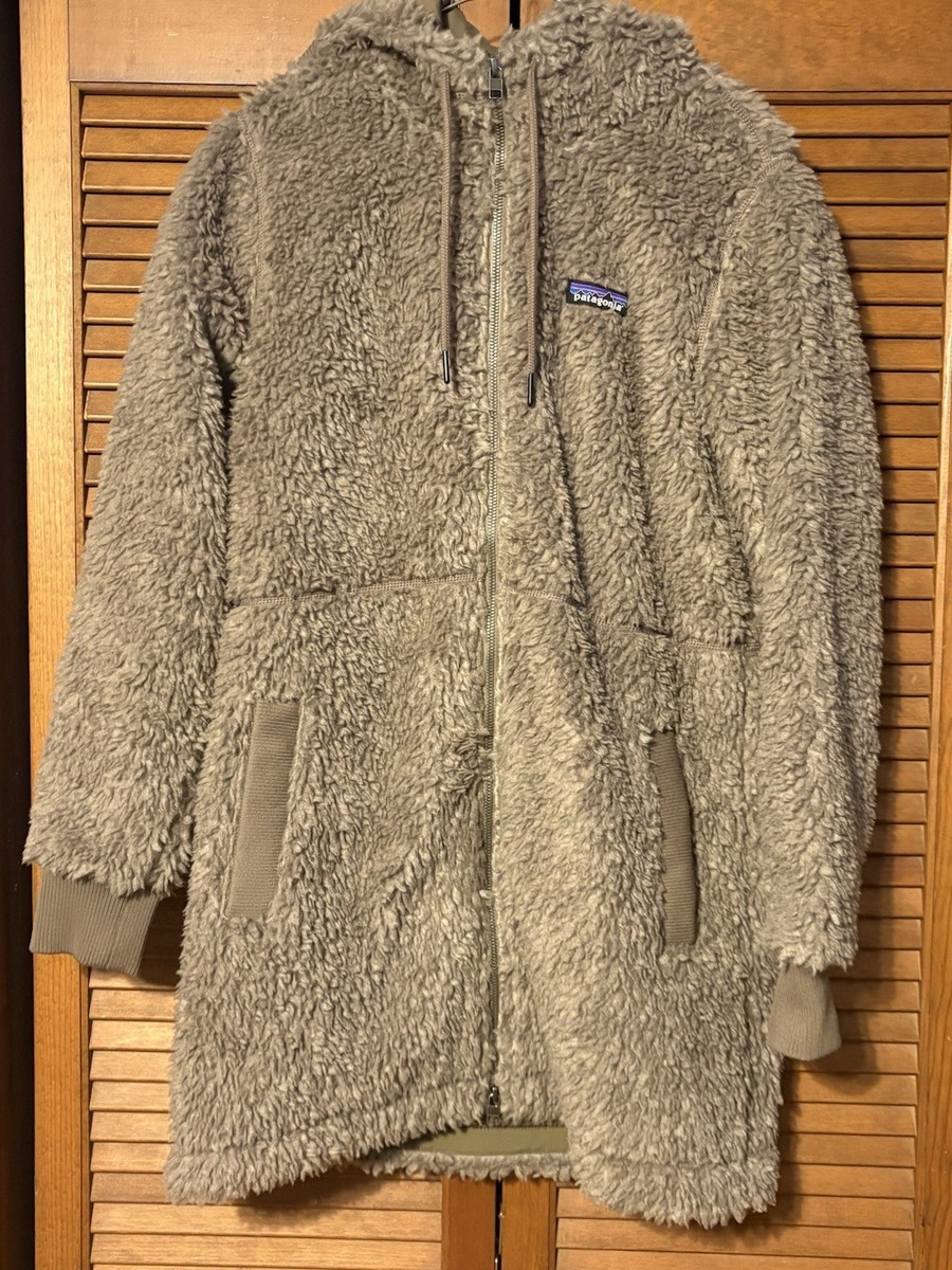 Patagonia Women's DUSTY MESA PARKA Long Fleece Jacket Furry Taupe