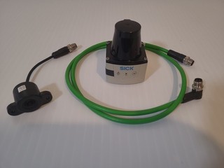 SICK TIM Series Industrial LiDAR Laser Scanner Sensor w/ Cables Slanted LiDAR
