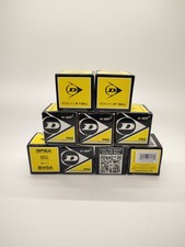 Dunlop Pro Double Yellow Dot Squash Balls N-15R Lot Of 9