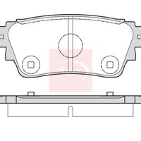 Mitsubishi Outlander III 2010 Hintere BremsbeläGe Apec (R90) PAD1890