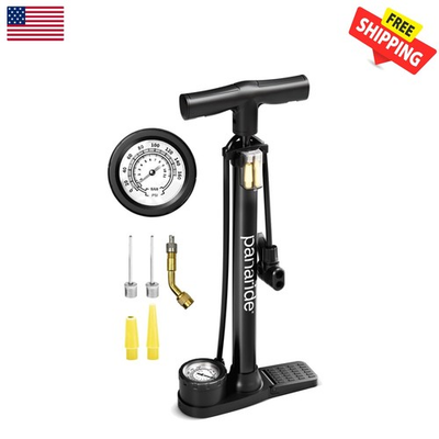 #ad #ad Advanced Manual Bike Pump with Pressure Gauge Dual Presta amp; Schrader Valves $25.99