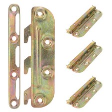 4pcs Mounted Bed Rail Brackets Bed Rail Hooks Frame Fasteners Hardware